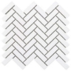 Picture of Anthology Tile - Porcelart Herringbone White Glossy