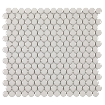 Picture of Anthology Tile - Porcelart Penny Round Pearl Glossy
