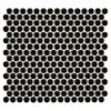 Picture of Anthology Tile - Porcelart Penny Round Black Glossy