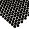 Picture of Anthology Tile - Porcelart Penny Round Black Glossy