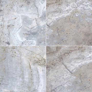 Picture of MS International - Travertine Pavers 24 x 24 Silver Travertine