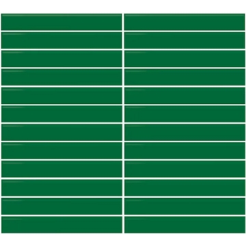 Picture of Daltile - Color Wheel Mosaic Straight Joint 1 x 6 Emerald