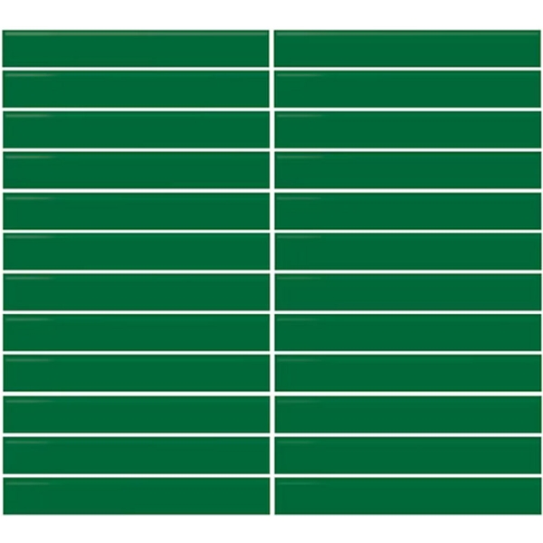 Picture of Daltile - Color Wheel Mosaic Straight Joint 1 x 6 Emerald