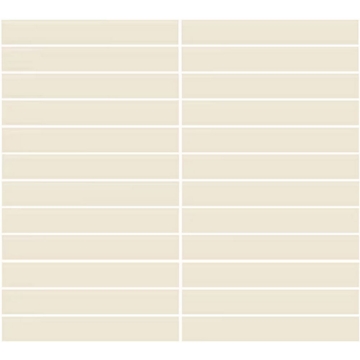 Picture of Daltile - Color Wheel Mosaic Straight Joint 1 x 6 Matte Biscuit