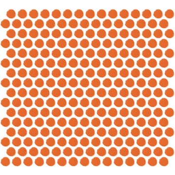 Picture of Daltile - Color Wheel Mosaic Penny Round Orange Burst