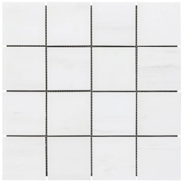 Picture of SOHO Studio Corp - Bianco Dolomite 3 x 3 Mosaic Bianco Dolomite