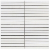 Picture of SOHO Studio Corp - Bianco Dolomite Stacked Mosaic Bianco Dolomite Honed