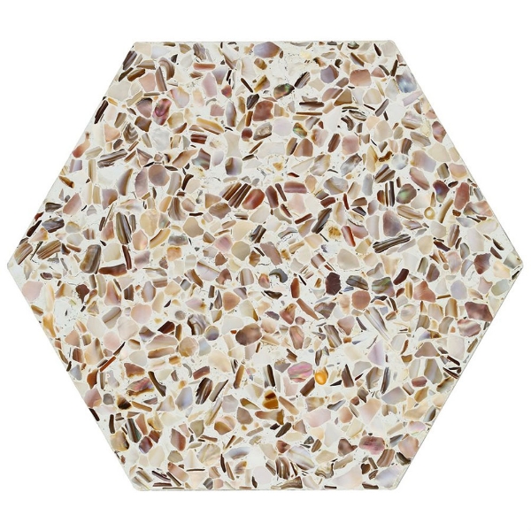 Picture of SOHO Studio Corp - Pearl Terrazzo Hexagon Cream