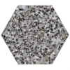 Picture of SOHO Studio Corp - Pearl Terrazzo Hexagon Black