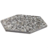 Picture of SOHO Studio Corp - Pearl Terrazzo Hexagon Black