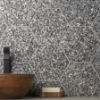 Picture of SOHO Studio Corp - Pearl Terrazzo Hexagon Black
