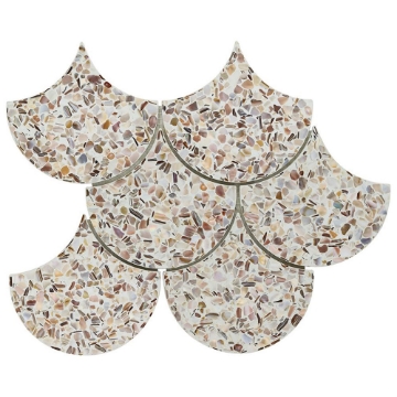 Picture of SOHO Studio Corp - Pearl Terrazzo Scale Mosaic Cream