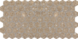 Picture of Daltile - Keystones 1 x 1 Hexagon Mottled Medium Brown