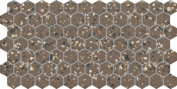 Picture of Daltile - Keystones 2 x 2 Hexagon Artisan Brown Speckle