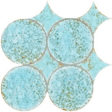 Picture of Daltile - Fyre Circle Set Heavenly Blue