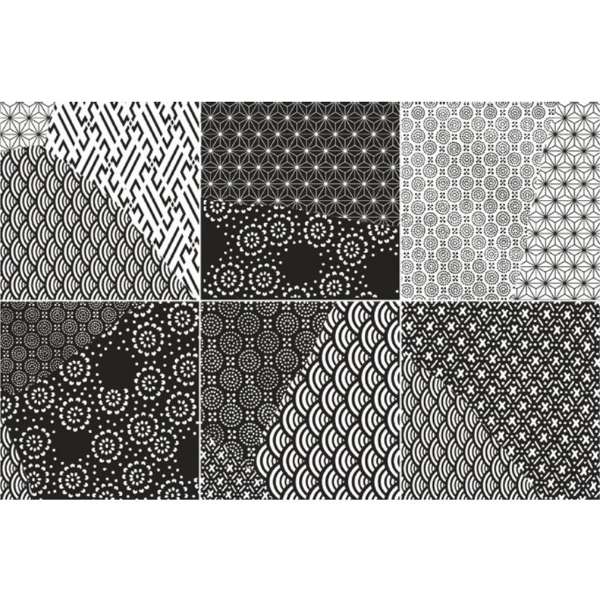 Picture of Daltile - Kintsugi 8 x 8 Black White Japan Mix