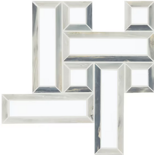 Picture of Daltile - Gamma Basketweave Mosaic Azure Blend