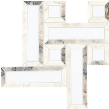 Picture of Daltile - Gamma Basketweave Mosaic Illusive Blend