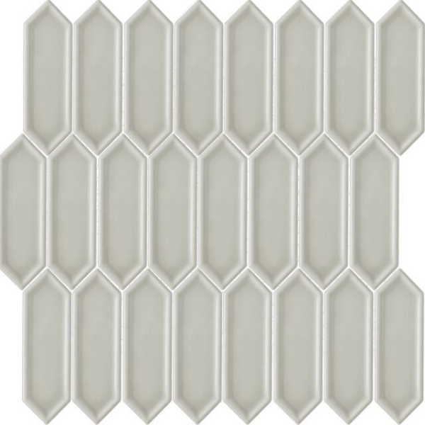 Picture of Happy Floors - Artisan Ceramic Picket Mosaic Taupe