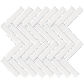 Picture of Happy Floors - Artisan Herringbone Mosaic White