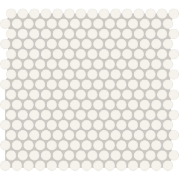 Picture of American Olean - Color Story Mosaic Penny Rounds Matte Designer White