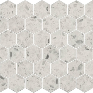 Picture of Shaw Floors - Luxe Moderne Hexagon Mosaic Streamline White
