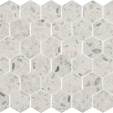 Picture of Shaw Floors - Luxe Moderne Hexagon Mosaic Streamline White