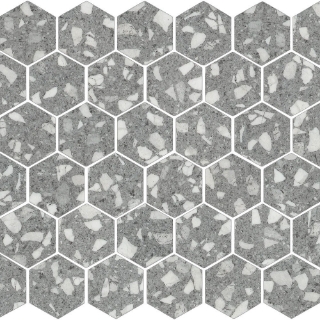 Picture of Shaw Floors - Luxe Moderne Hexagon Mosaic Machine Age Grey