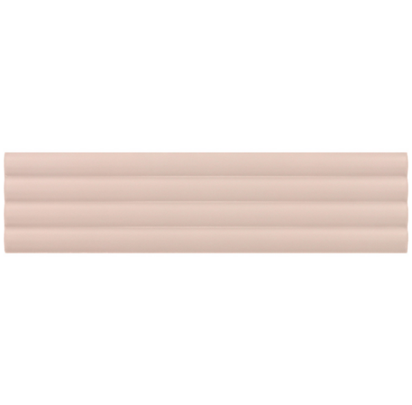 Picture of MiR Mosaic - Ridge Deco 2 x 8 Pink Matte