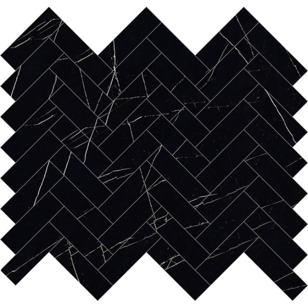 Picture of MiR Mosaic - Arya Herringbone Nero Marquina