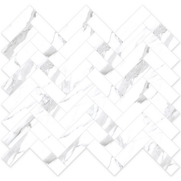 Picture of MiR Mosaic - Arya Herringbone Statuario Leo