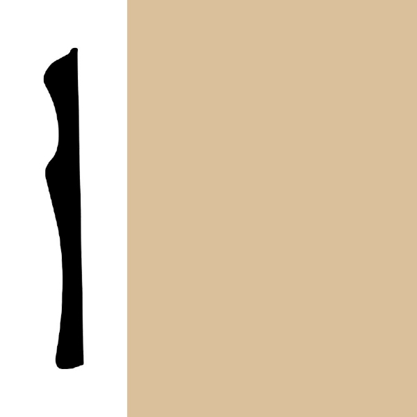 Picture of Mohawk - Sculpted Edge Wall Base 6 Tan