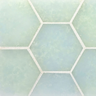 Picture of Ceramica Etc - Liquid Glass Large Hexagons Tahoe