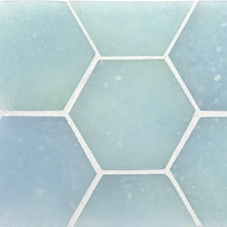 Picture of Ceramica Etc - Liquid Glass Large Hexagons Atlantic