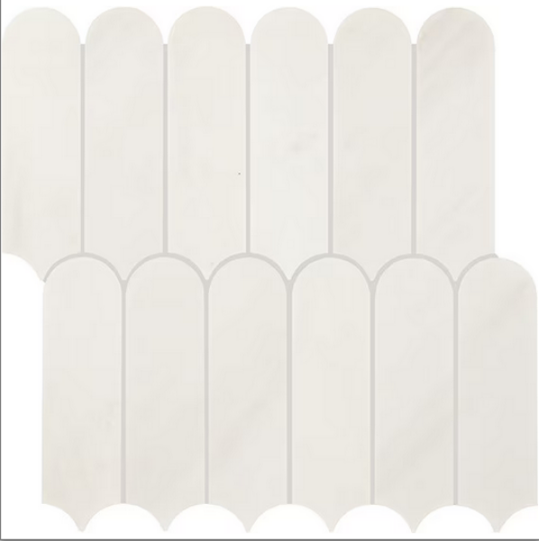 Picture of Daltile - Eclessia Elongated Fan Mosaic Pacifica