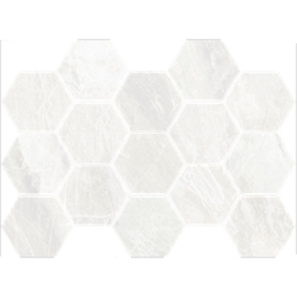 Picture of Happy Floors - Bernini Hexagon Mosaic Ice Natural