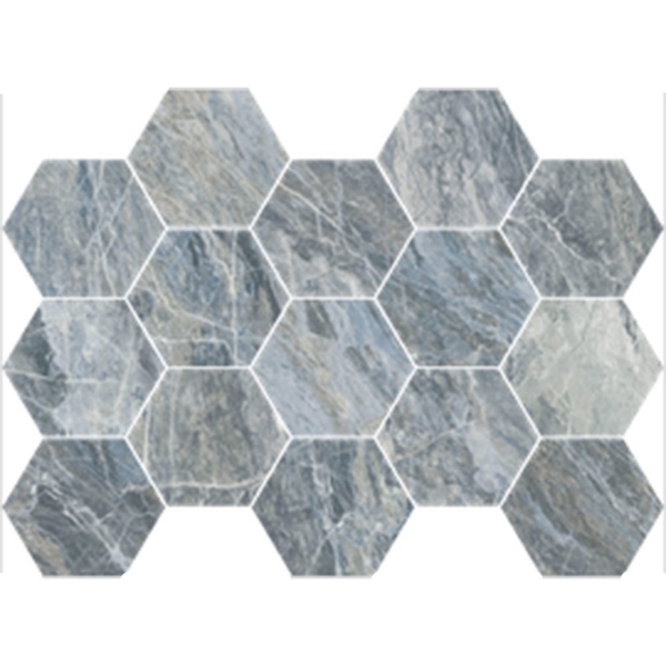 Picture of Happy Floors - Bernini Hexagon Mosaic Frozen Natural