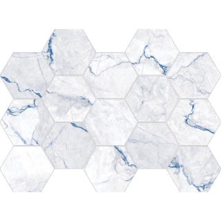 Picture of Happy Floors - Statik Hexagon Mosaic Electrik Natural
