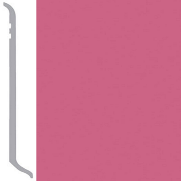 Picture of Burke - Burkebase Type TV Wall Base .080 Coved 2.5 Neon Pink