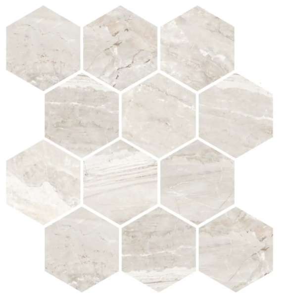 Picture of Chesapeake Flooring - Lexington Hex Mosaic Oniciata Ivory Polished