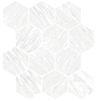 Picture of Chesapeake Flooring - Lexington Hex Mosaic Volakas Silk Polished