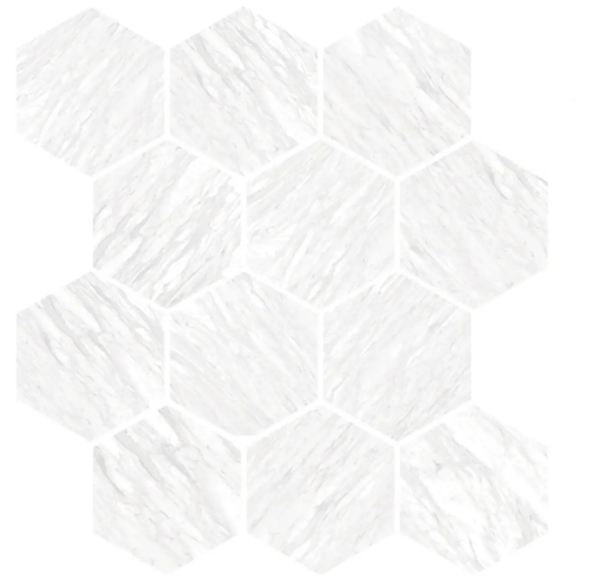 Picture of Chesapeake Flooring - Lexington Hex Mosaic Volakas Silk Polished