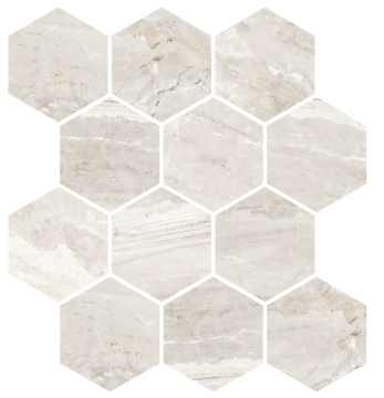 Picture of Chesapeake Flooring - Lexington Hex Mosaic Oniciata Ivory Matte