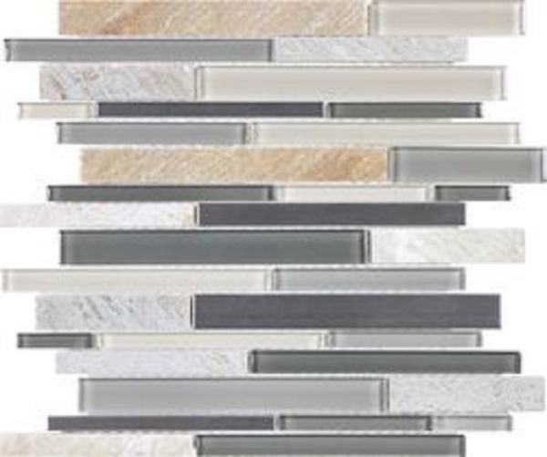 Picture of Chesapeake Flooring - Stainless Mosaic Fossil Rock
