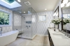 Picture of Elon Tile & Stone - Curvosa Mosaics Bianco Carrara Dual Curvosa White Thassos Honed