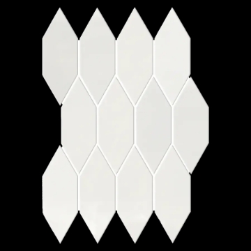 Picture of Elon Tile & Stone - Lagos 2 x 6 Picket Mosaic Bone Picket Glossy