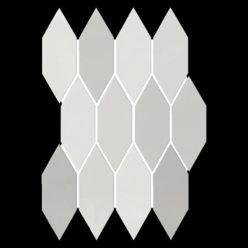 Picture of Elon Tile & Stone - Lagos 2 x 6 Picket Mosaic Grey Picket Glossy
