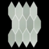 Picture of Elon Tile & Stone - Lagos 2 x 6 Picket Mosaic Mint Picket Glossy
