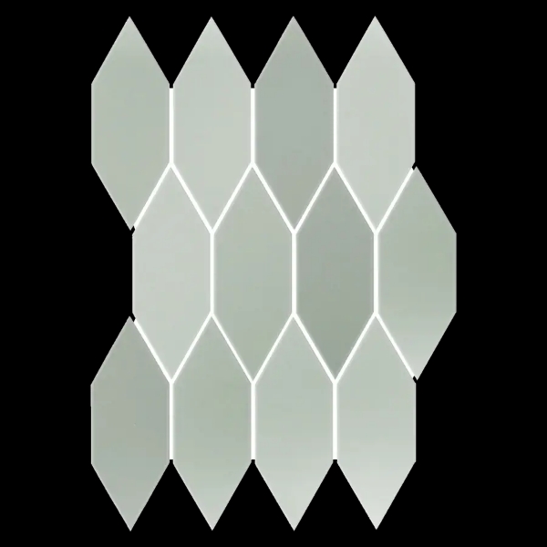 Picture of Elon Tile & Stone - Lagos 2 x 6 Picket Mosaic Mint Picket Glossy