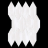 Picture of Elon Tile & Stone - Lagos 2 x 6 Picket Mosaic White Picket Glossy